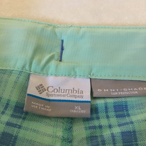 Columbia Plaid Shorts (Girls Sz XL 18-20) - Picture 3 of 8